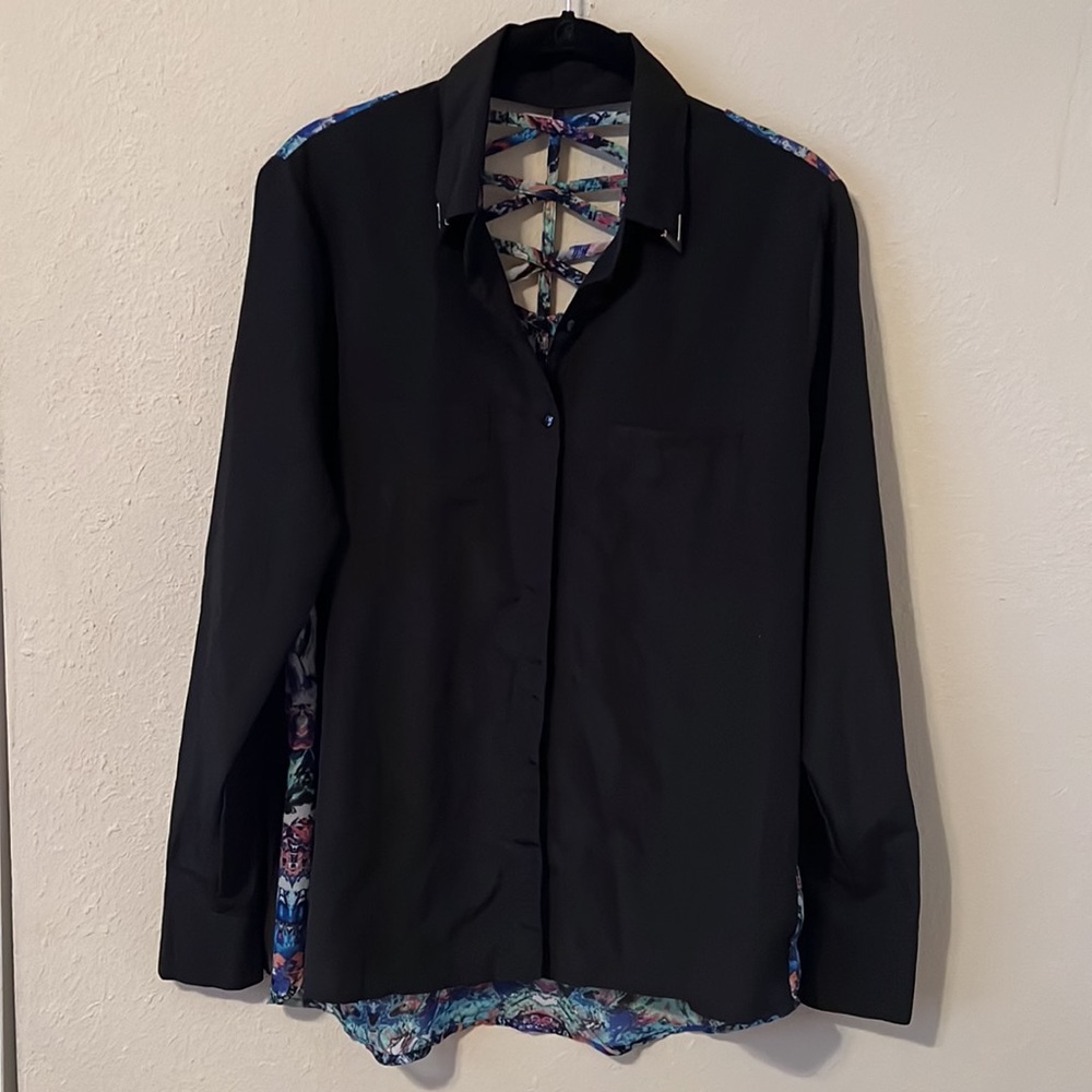 Material Girl Long Sleeve Blouse